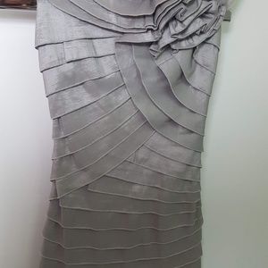Silver bodycon dress